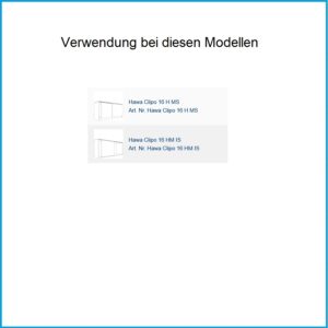 Hawa Einfachlaufschiene Clipo 16 - Clipo 16, Alu, gelocht, zum Schrauben, L= 2500 mm – Bild 3