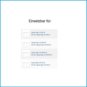 Hawa Doppellaufschiene Clipo 16 -  Alu, eloxiert, zum Aufschrauben, L= 6000 mm – Bild 2