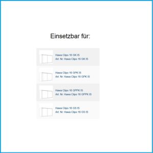Hawa Doppellaufschiene Clipo 16 - Alu, gelocht, zum Schrauben, L= 2500 mm – Bild 2