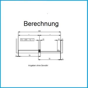 Haws Laufgarnitur Clipo 16 Glas 2 flg - GPK IS 2 flügelig – Bild 4