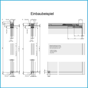 Haws Laufgarnitur Clipo 16 Glas 2 flg - GPK IS 2 flügelig – Bild 3