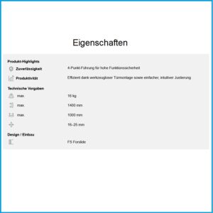 Hawa Laufgarnitur Hawa Clipo 16 1 flügelig - H FS, 4-Punkt-Führung, für 1 Türe – Bild 3