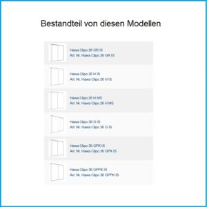 Hawa Einfachlaufschiene Clipo 26/36 - Clipo 26/36, Alu eloxiert, zum Schrauben, L= 2500 mm – Bild 2