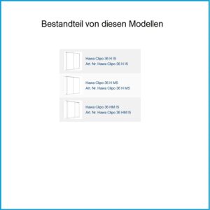 Hawa Einfachlaufschiene Clipo 26/36 - Clipo 26/36, Alu eloxiert, zum Schrauben, L= 2500 mm – Bild 3