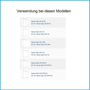 Hawa Einfachlaufschiene Clipo 26/36 - Clipo 26/36, Alu eloxiert, zum Schrauben, L= 6000 mm – Bild 2