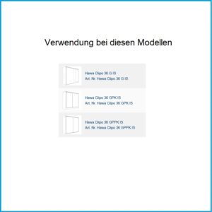 Hawa Einfachlaufschiene Clipo 26/36 - Alu eloxiert, zum Aufschrauben, L= 2500 mm – Bild 2