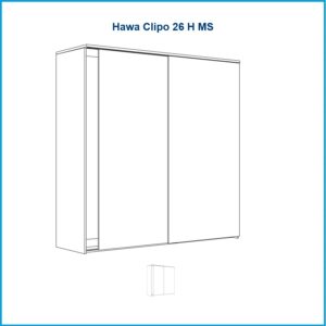 Hawa Laufgarnitur Clipo 26 3 flügelig - H MS, für 3 Türen – Bild 1
