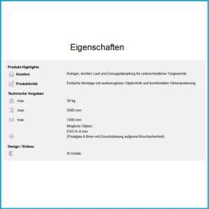 Hawa Laufgarnitur Clipo 36 1 flügelig - GPK, für 1 Türe – Bild 2