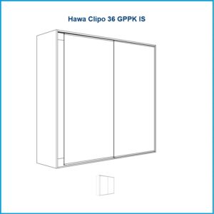 Hawa Laufgarnitur Hawa Clipo 36 1 flügelig - GPPK, for 1 Türe – Bild 1