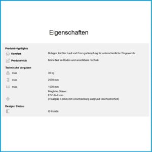 Hawa Laufgarnitur Hawa Clipo 36 1 flügelig - GPPK, for 1 Türe – Bild 2