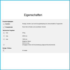 Hawa Laufgarnitur Clipo 36 einflügelig - G IS, für 1 Türe – Bild 2