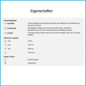 Hawa Garnitur  Porta/Divido 100 H, für 1 Türe - Hawa Porta – Bild 3