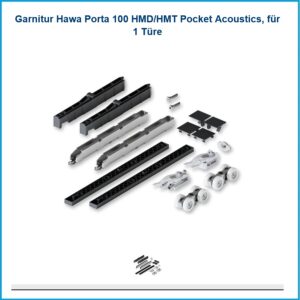 Hawa Laufgarnitur Porta 100  - 100 HMD/HMT Pocket Acoustics, für 1 Türe – Bild 3