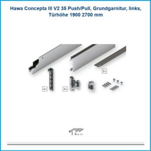Concepta III Stangenset  - Türhöhe 1900 - 2700 mm links – Bild 2