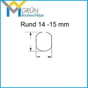 Hebelzylinder-Lochbild rund 14/15 mm