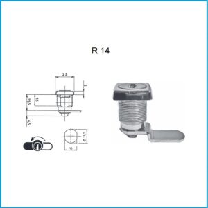 Ronis Hebelzylinder - R 14 verschiedenschliessend Lochbild 19,1 x 16 mm – Bild 1