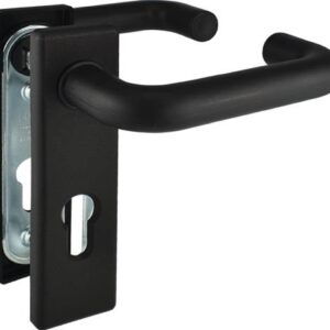 NW Bever Feuerschutzgarnitur schwarz Drücker/Drücker - FS-80P Ku.sw D/D TS 40-66mm PZ ktg.DIN L/R BEVER – Bild 1