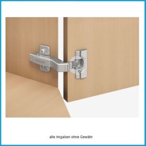 Blum Winkelscharnier +45° aufschlagend mit Blumotion - 79B3558 Clip top zum Schrauben – Bild 3