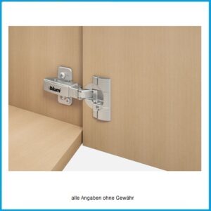 Blum Winkelscharnier +15° max. aufschlagend mit Blumotion - 79B9454 Clip top zum Schrauben – Bild 3