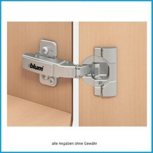 Blum Winkelscharnier +30° max. aufschlagend mit Blumotion - 79B9456 Clip top zum Schrauben – Bild 3