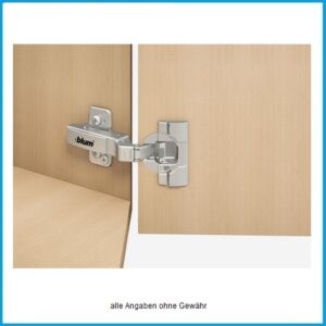 Blum Winkelscharnier +30° aufschlagend mit Blumotion - 79B9556 Clip top zum Schrauben – Bild 3