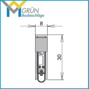 Athmer-Bodentürdichtung-Schall ex 8mm