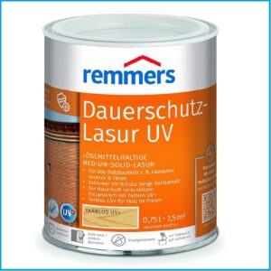 Remmers Dauerschutzlasur UV  - 2,5 Liter Nußbaum – Bild 1